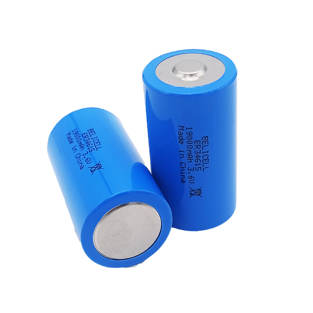 BELICELL D Size ER34615 3.6V Primary Lithium Dry Cell Battery 19000mAh 10-Year Warranty for GPS Systems and Home Appliances