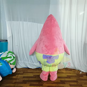 Funtoysプロカスタム広告映画漫画コスプレピンクパトリックスターマスコットぬいぐるみ動物衣装 - Product Image 4