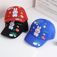 Gorra de Béisbol para Bebés, Niños y Niñas, Gorra de 5 Paneles, 100% Algodón, Tela de Lona, Unisex, Casual, Bordada, para las Cuatro Estaciones