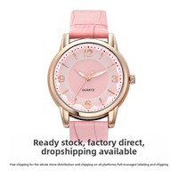 Montre pour femme à cadran bicolore, mouvement à quartz, boîtier en alliage de zinc écologique, bracelet en acrylique, pour le dropshipping transfrontalier