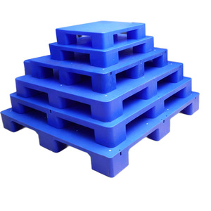 พาเลทพลาสติกแบบแบน 9 ขา ขนาด 1210 แบบ 4 ทิศทาง หน้าเดียว สำหรับใช้ในคลังสินค้าโลจิสติกส์และรถยก - Product Image 4