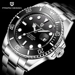 2021 Pagani Brand Automatische Mechanische Mannen Horloge 100M Waterdicht Mannelijke Saffierglas Keramische Bezel Horloge Relogio Masculino 1639