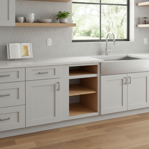 Mobile Base da Cucina Sunique 61-75,9 cm Design Moderno con Cassetto e Ripiano Aperto Finitura Laminata Eco-Friendly - Product Image 3