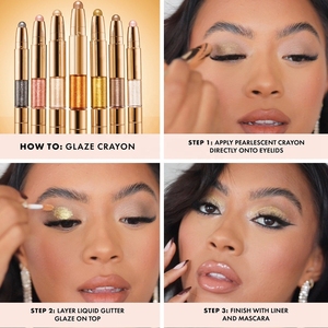 OEM Eyeshadow Stick Private Label Pen Pigmentos para maquillaje de ojos Lujoso Color metálico Payoff Vegan Glitter Liquid Eyeshadow - Product Image 2