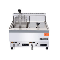 Friteuse Électrique Commerciale Certifiée Style Européen DC4F-1G 220V, Nettoyage Facile, Garantie Complète pour Frites Croustillantes