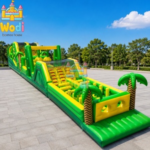 Circuito de Obstáculos Inflable con Forma de Gusano, Circuito de Obstáculos Inflable, Circuito de Obstáculos Inflable de Minecraft, Juego Acuático de Verano - Product Image 6