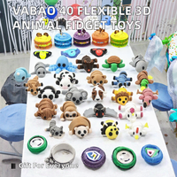24 figurines d'animaux imprimées en 3D en ABS, jouets articulés anti-stress, cadeaux flexibles unisexes pour fêtes, salles de classe et anniversaires