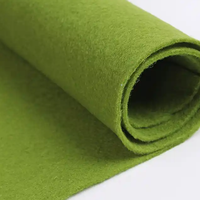 Feutre synthétique aiguilleté non tissé rigide et haute densité vert pour décoration de chambre