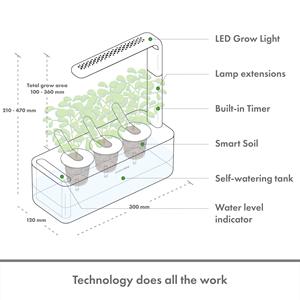 Kit de culture de micro-légumes <span class=keywords><strong>d</strong></span>'<span class=keywords><strong>intérieur</strong></span> ou <span class=keywords><strong>d</strong></span>'extérieur à vente directe avec lampe de culture et taux de germination élevé pour la maison, la cuisine ou le rebord de fenêtre - Product Image 6