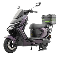 Moto électrique à frein à disque avant 265 mm et arrière 220 mm, grande capacité de charge, puissance de pointe 2500W, couleurs noir, violet, blanc, gris, avec sièges spacieux.