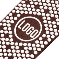 Chaussettes de yoga et de Pilates en coton peigné avec logo personnalisé, antidérapantes, pour femmes, design gratuit