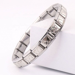 Italian Style Stainless Steel Fashionable <b>Bracelet</b> Bangle with Italian Charm for Jewelry Making - Product Image 4