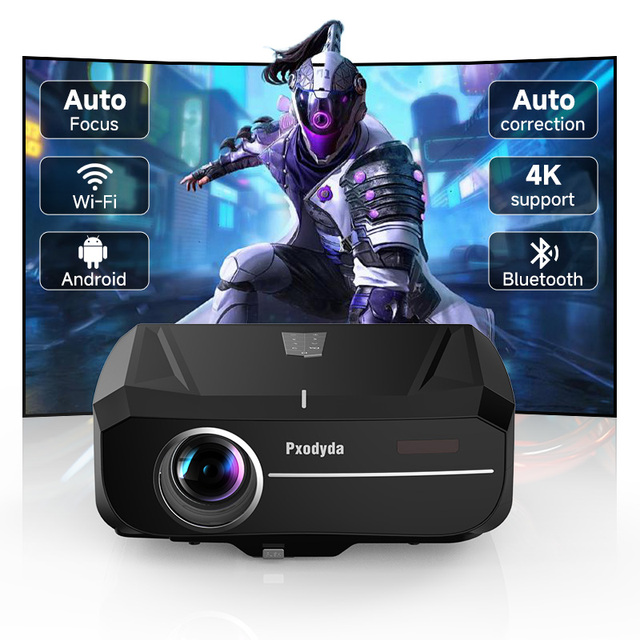 OEM 800D Outdoor Projector with WiFi 6 4k Smart Movie Portable Proyector Built in Dual Speakers