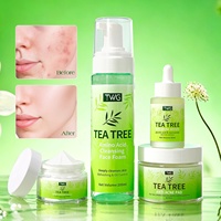 Ensemble de soins du visage TWG RTS Tea Tree, sérum anti-acné, crème blanchissante, crème anti-acné, masque nettoyant pour le visage, soin de la peau à l'arbre à thé