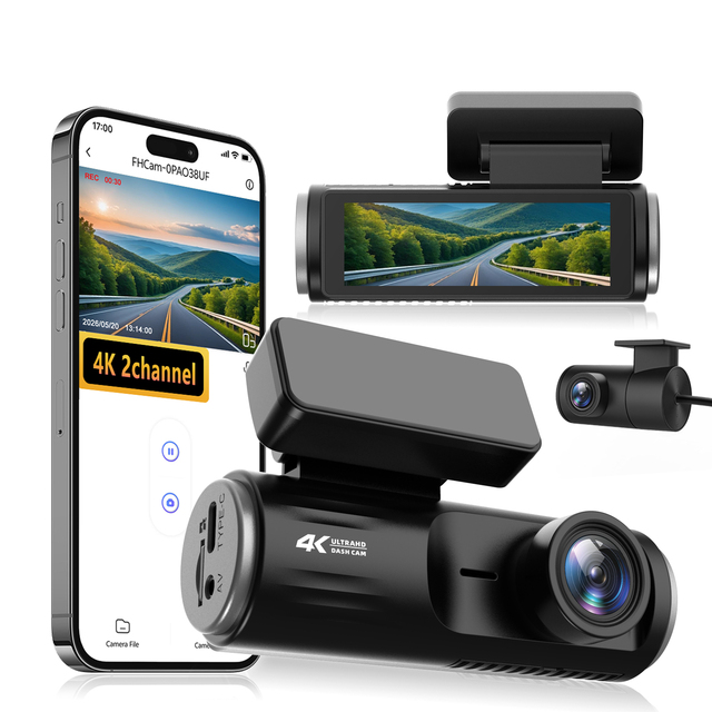 3.19 IPS Screen 4K Video Recorder WiFi Dash Camera with SA220CN Dash Cameras for Cars Driving Recorder