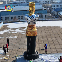 Statue géante gonflable de décoration de jardin de pharaon géant de dieux égyptiens réalistes
