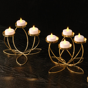Iron Candle Holders 345 <b>Head</b> Candlestick Durable Home Decoration Wedding Table Decor Modern Bedroom Decor - Product Image 1