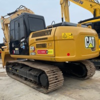 CAT 315D2GC d'occasion stable pour la construction ferroviaire et la manutention de lestage, destiné aux projets de fondation de voies et aux travaux de gares