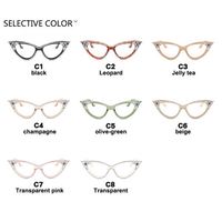Monture de lunettes optiques œil-de-chat vintage pour femme, lunettes de mode anti-lumière bleue pour la photographie de rue