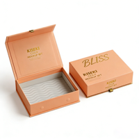 Boîte cadeau minimaliste à rabat, boîte vide à emballage épaissi, style livre universel, magnétique, pour masque de nuit en soie, ensemble cadeau de fête