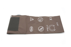 Manguito NIBP reutilizable para adultos de 27-35cm, manguera única, Material de PU suave, Color marrón, <span class=keywords><strong>BP</strong></span> manguito, suministro de fábrica - Product Image 5