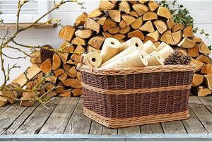 <span class=keywords><strong>Panier</strong></span> à bois JY avec grand <span class=keywords><strong>panier</strong></span> à bois de chauffage pour bûches dans un <span class=keywords><strong>panier</strong></span> à bois en métal et osier - Product Image 5