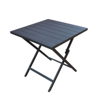 Chaises et tables pliantes en alliage d'aluminium modernes pour l'extérieur et l'hôtellerie, imperméables et résistantes au soleil