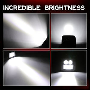 ไฟคอมโบลำแสงสีขาว6000K สว่างเป็นพิเศษไฟ LED สี่เหลี่ยม3นิ้วสำหรับรถยนต์ออฟโรด4x4อุปกรณ์เสริมรถยนต์ - Product Image 3