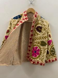 TNT Tissu Suzani Broderie À La Main Veste Vestes D'hiver Cadeau De Demoiselle D'honneur Boho Vêtements Ethniques Pour Femmes - Product Image 2