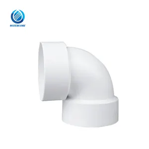 High Quality PVC ASTM D2665 Standard Dwv PVC Pipe Fittings 90 Deg Elbow for Drainage System