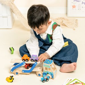 Construction <span class=keywords><strong>en</strong></span> <span class=keywords><strong>bois</strong></span> maison de jeu blocs de construction nouvelle carte de Train de nourriture animale <span class=keywords><strong>jouet</strong></span> assorti pour les jeunes enfants - Product Image 6