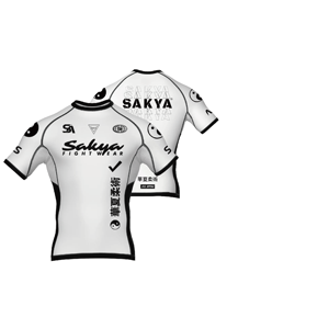 เสื้อรัดกล้ามเนื้อ MMA แบบขายส่งสำหรับผู้ชาย น้ำหนักเบา ยืดหยุ่นได้ ผลิตจากผ้าสแปนเด็กซ์และโพลีเอสเตอร์ เหมาะสำหรับฝึกซ้อมยิวยิตสู รับสกรีนโลโก้ด้วยเทคนิค Sublimation - Product Image 1