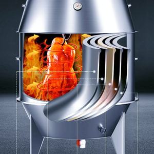 Máquina comercial para aperitivos, carne de pato asado, cerdos, pollo, Ganso, estufa para uso doméstico en restaurantes, funciona con gas de <span class=keywords><strong>carbón</strong></span> - Product Image 2