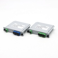 Module de répartiteur optique LGX à cassette PLC 1x4/1x8/1x16 SC/UPC/APC, type enfichable, avec prise en charge POE/GSM/FTP/TCP