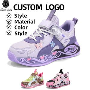 Cema 2026 Nuovo Stile Versatile Sneaker Sportiva Casual in Pelle con Bottone Girevole Luminoso per Bambina - Modello Principessa Trendy - Product Image 1