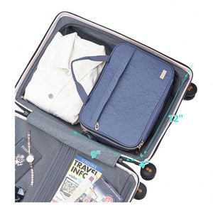 Eco Friendly Travel Toiletry <b>Bag</b> Custom Cotton <b>Make</b> <b>up</b> Pouch Multifunctional Pockets Makeup Cosmetic <b>Bag</b> - Product Image 3