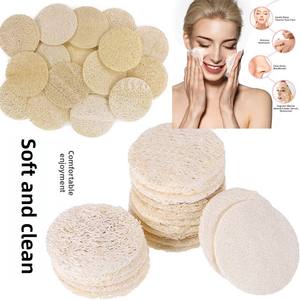 Éponges exfoliantes naturelles en loofah 6x6cm pour le visage, gommages pour le soin de la peau, tampons nettoyants pour le corps et le bain, en forme de gommage facial - Product Image 3