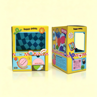 Boîte Gacha Gacha en carton pliable DIY pour enfants, distributeur de capsules, jouet de loterie pour fête, boîte cadeau personnalisée