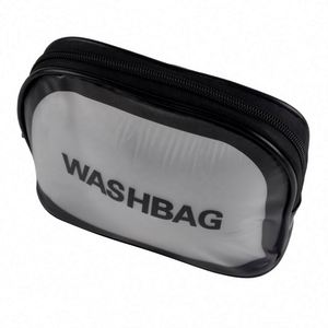 Customized Logo Waterproof Pvc Cosmetic Frosted Clear Plastic <b>Toiletry</b> <b>Storage</b> Bags - Product Image 3