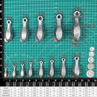 Plombs de pêche Fish Bank, poids de pêche en plomb, 1-32 oz/2 lb, poids de pêche au silure en eau douce, pêche en rivière, pêche en surf en eau salée