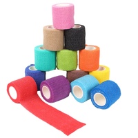 Lot en gros de bandages cohésifs de 5 cm pour la gym - Soutien élastique unisexe non tissé pour poignet, idéal pour la musculation