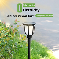 Lampes solaires à LED étanches IP65 pour pelouse, lampes solaires à flamme, projecteur solaire pour jardin, éclairage extérieur sans fil pour cour et aménagement paysager