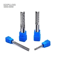 Fraises de fraisage à dents de maïs en acier au tungstène de haute précision, vente en gros d'usine, ODM, pour l'usinage CNC de cartes de circuits imprimés et de fibres de carbone