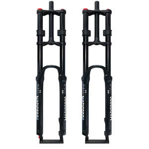 Fourche de <span class=keywords><strong>VTT</strong></span> à suspension pneumatique double couronne en alliage d'aluminium 26'' 27.5'' 29'' avec débattement de 180 mm et commande manuelle - Product Image 1