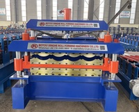 Nouvelle machine de fabrication de tuiles en acier émaillé entièrement automatique, moteur, contrôle PLC, 380V, matériaux de construction, panneau mural, formage à froid