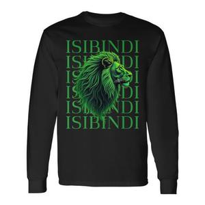 T-shirt à manches longues Isibindi, motif Lion vert, vêtements d'inspiration courageuse - Product Image 1