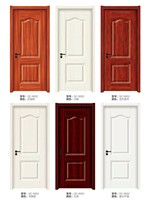 Panneau moulé en MDF mélaminé à grain de bois avec un design moderne pour les portes intérieures, la décoration des hôpitaux, des hôtels et des appartements