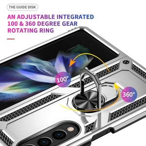 ฝาครอบโทรศัพท์ป้องกันการกระแทกสำหรับ Samsung Galaxy Z <span class=keywords><strong>Fold4</strong></span>เคสโทรศัพท์แบบห่วงโลหะไฮบริด TPU สำหรับ Samsung Galaxy Z สำหรับ Samsung Galaxy Z <span class=keywords><strong>Fold4</strong></span> - Product Image 3