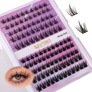 Cils autocollants longue durée avec technologie pré-collée, nouvelle arrivée, cils en grappes pré-collés, cils autocollants - Product Image 2