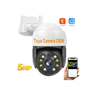 Top Sale 5MP HD Tuya Smart life Camera Surveillnace IP66 waterproof WIFI security CCTV wireless network Outdoor PTZ Video Camera